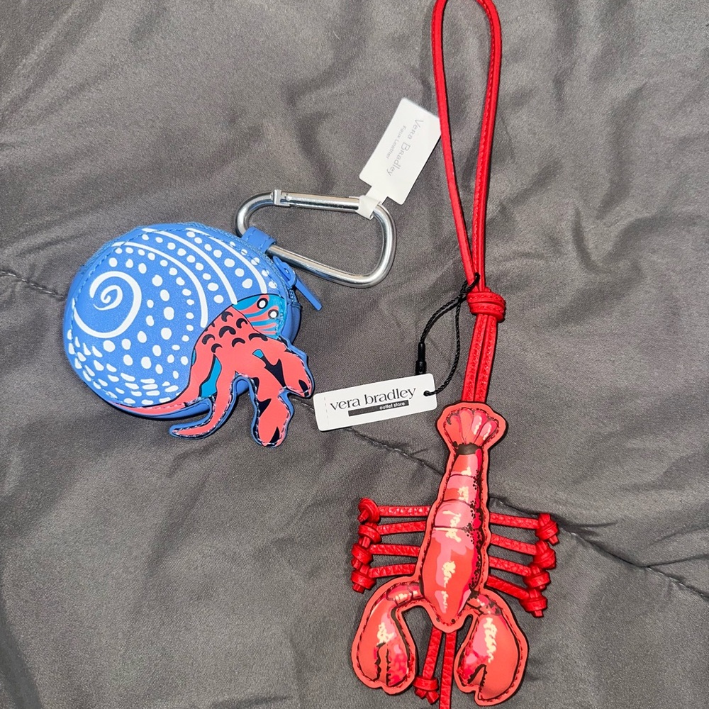 Vera Bradley Red Lobster Bag Charm